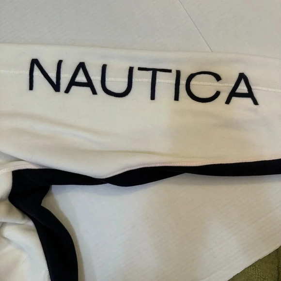 Nautica Colorblock Fleece Jacket Logo Spellout Outdoor Hiking - Picture 8 of 9